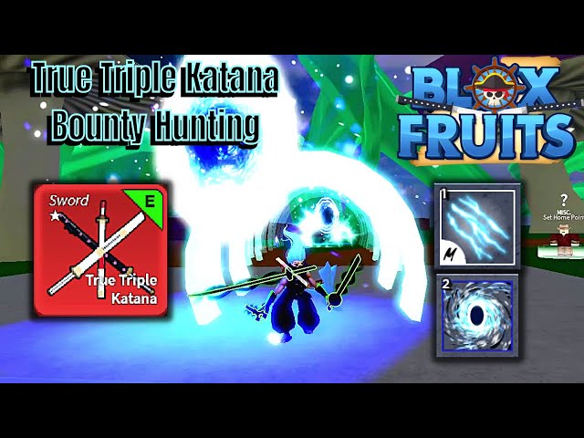 Bounty Hunting with True Triple Yoru (Admin Sword) (Blox Fruits) 