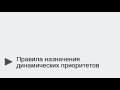 Правила назначения динамических приоритетов, примеры