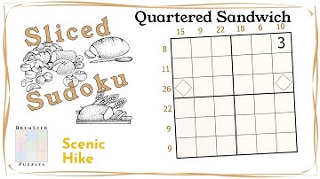Sliced Sudoku Puzzle Pack : Quartered Sandwich by timotab
