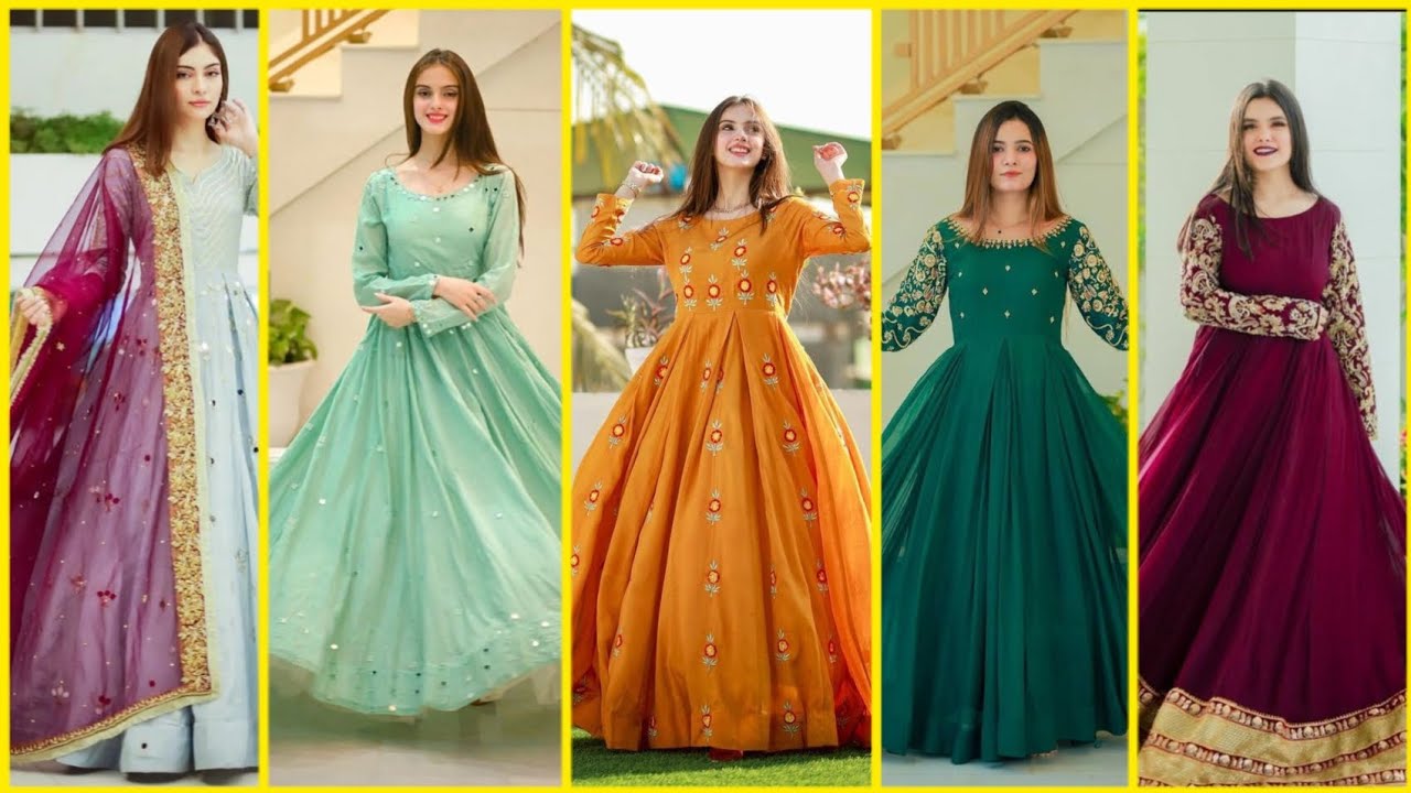 new & beautiful open gown style long maxi frock for parties# latest fashion  trend of flyer long maxi - YouTube