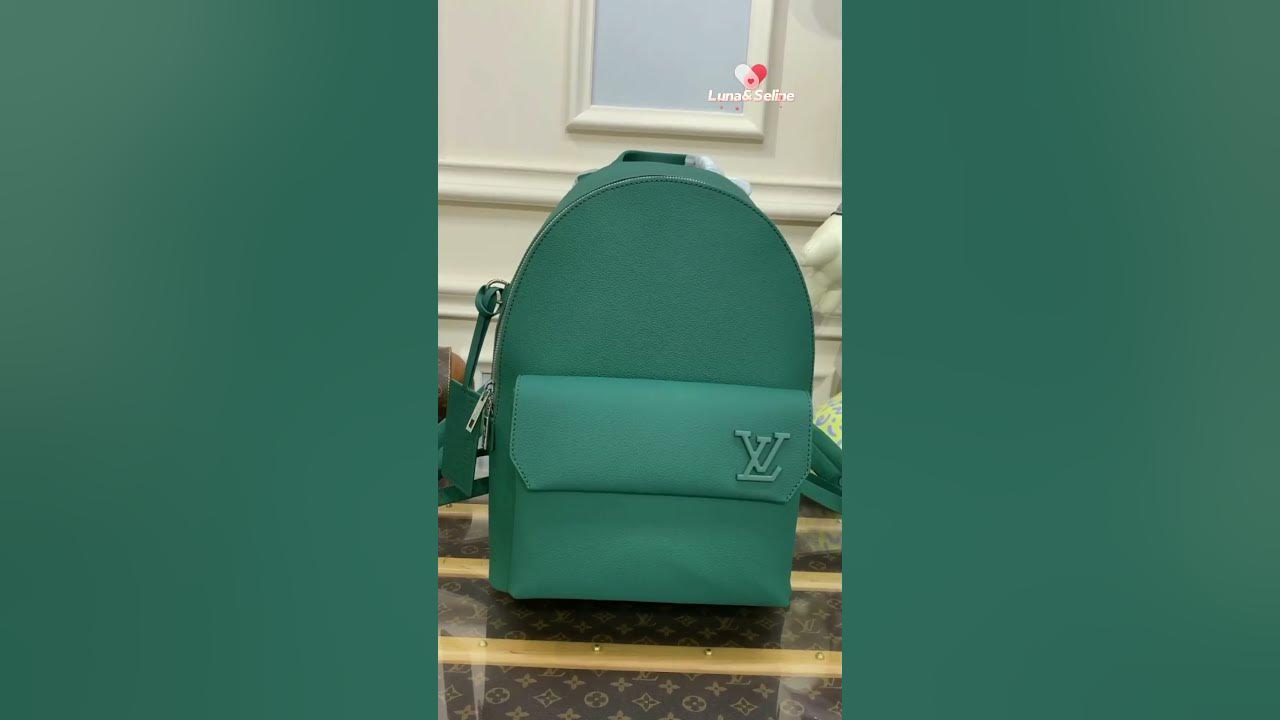 Louis Vuitton LV Takeoff Backpack Light green Leather ref.915739