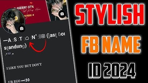 2024 WITHOUT UPDATE STYLISH 😈 NAME FACEBOOK ID | FACEBOOK ID REACTOR NAME ID🔥❤️