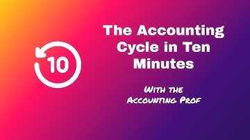 The Accounting Cycle in Ten Minutes