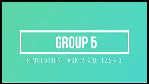 BEJ44603 Process Control System: Group 5 Simulation on Task 2 and Task 3