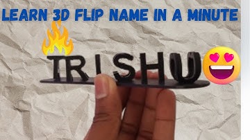 Create a Custom Flip Name in Minutes | Easy 3D Printing Tutorial