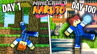 I spent 100 Days as Naruto in Minecraft Hardcore!
