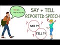 Understanding Reported Speech with Say and Tell