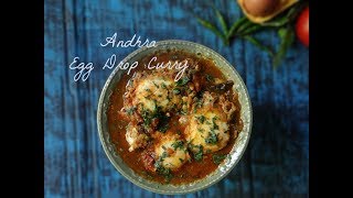 Egg Drop Curry | Andhra Style Poached Egg Curry | Indian Shakshuka