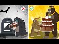 POOR BABY GODZILLA LIFE #7: Rich Mom vs R.I.P Mom (Sad Story) | Godzilla Animation Cartoon