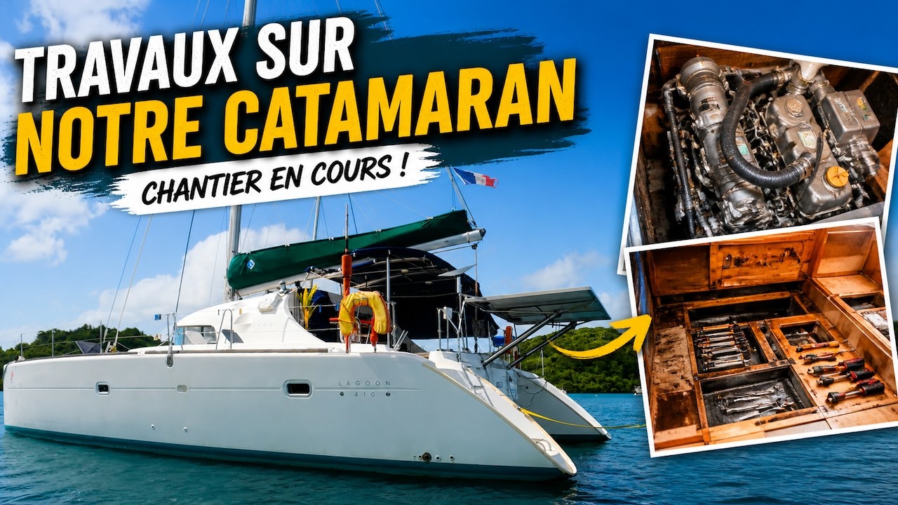 ⁣BIP MOTEUR 😱 : Impossible de trouver la panne… on continue ! - EP 79 - Catamaran Salinas
