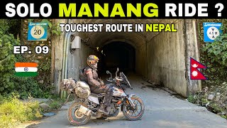 SOLO MANANG RIDE ?? 😎 (NEPAL) Pokhara to Besisahar | Adventurous Nepal Ride Ep. 09