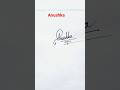 Stylish signature  anushka  sk cursive art