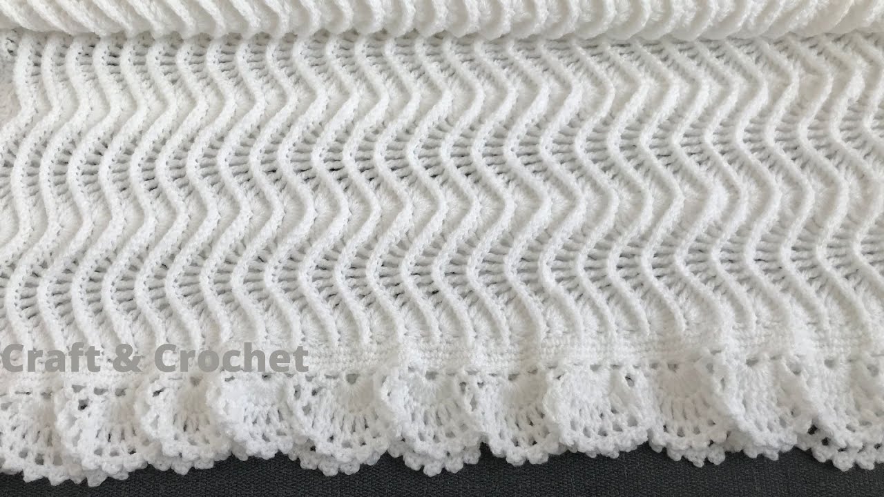 Easy Crochet Baby Blanket Crochet Blanket Pattern Craft Crochet