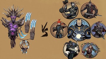 Shadow Fight 2 || Forest Guardian Set vs TITAN Bodyguards  「iOS/Android Gameplay」