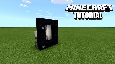 Minecraft - Redstone Tutorial ON/OFF Nether Portal RogueFox Design]