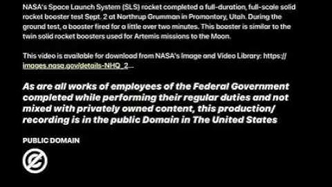 NASA Conducts Space Launch System Rocket Full Scale Booster Test