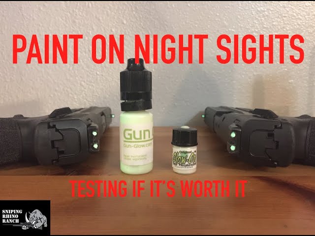 Paint On Night Sights: Gun Glow Vs Glow On - What Works Best And Is It  Worth Buying 