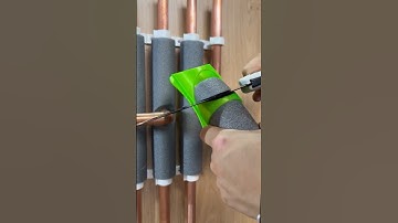 How to lag copper pipes like a pro! #asmr #asmrsounds #diy #howto #subscribe #youtubeshorts #tools