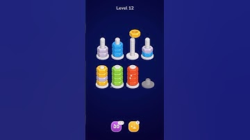 Nut Sort Level 12 (Part3) #nutsort # #gameplay fannycomedy #shorts