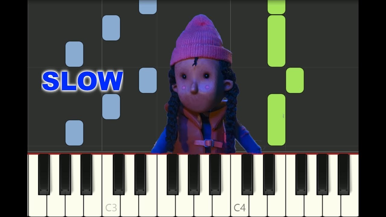 SLOW piano tutorial "DADDY" Coldplay, with free sheet music