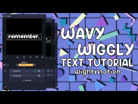wavy wiggly text tutorial