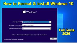 How to format and install windows 10. Install Windows 10. Windows