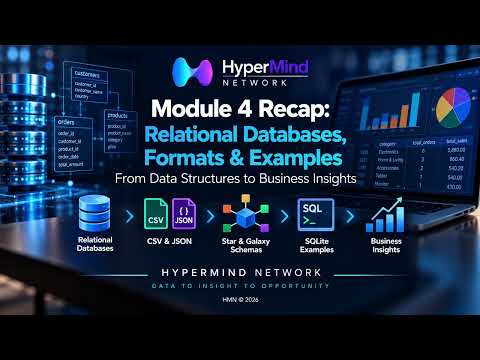 Relational Databases, CSV, JSON & SQLite | Module 4 Recap — HyperMind Network