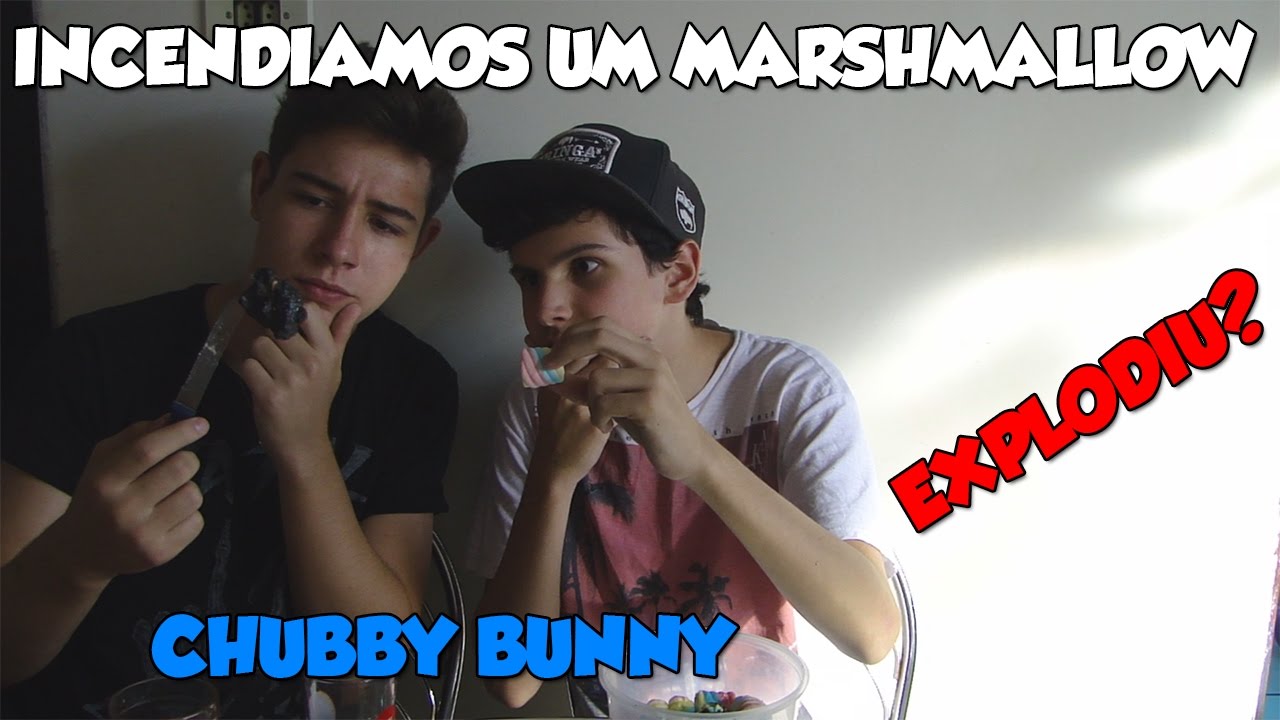 Desafio Chubby BunnyIncendiamos um Marshmallow! YouTube