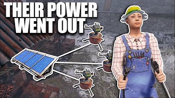 STEALING FROM a ZERG WHOS POWER WENT OUT | Rust Solo Survival (1 of 4)