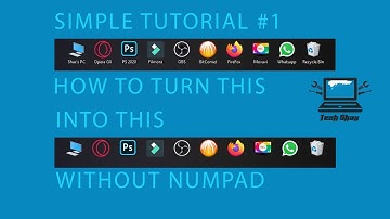 How to Remove Text Below Desktop Icons on Laptops Without a Numpad (no Number Pad) (Windows 10)