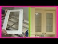 Kitchen Cabinet Door to Glass Door. Стекло в дверях