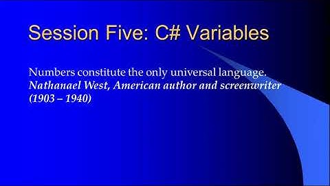 ASP.NET 4.0 Essential Skills Session Five Introduction