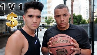 Basketball trickshots vs alex wassabi!!