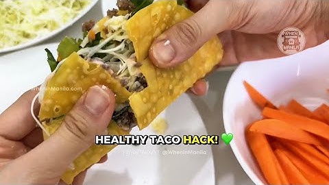 Healthy taco hack! Fuel your body with this delicious and filling snack! #asmr #cooking #easy #food