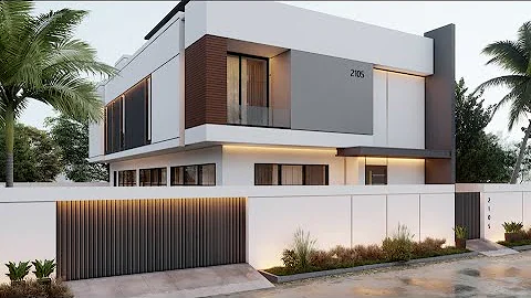 Lumion 12 Cinematic Architectural walkthrough animation and Realistic  Villa 2105 exterior rendering