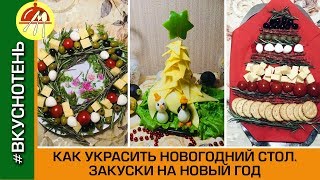 Как украсить новогодний стол Красивые закуски на Новый год 2020 Как украсить новогодний стол Красивые закуски на Новый год 2020
