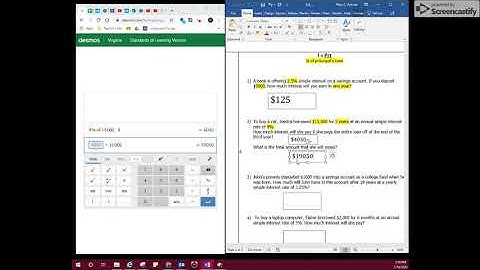 Simple Interest with desmos