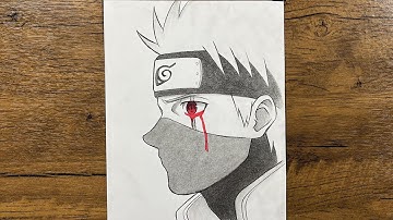 How to Draw Kakashi Hatake (Side View) | Easy Naruto Drawing Tutorial for Beginners