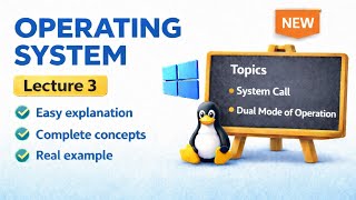 System Call & Dual Mode In Operating System| User vs Kernel Mode | O.S Lecture 3