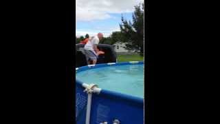 Ice Bucket Challenge Pool Jump
