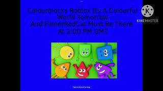 Colourblocks Roblox Its A Colourful World Tomorrow And Filmerredcat Be There At 200 Pm Gmt