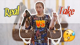 REAL VS FAKE Louis Vuitton Multi-Pochette Bag | Bag Talks by Anna