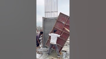 Column removed construction shuttering work #shorts #trending #viral #construction #shuttering #work