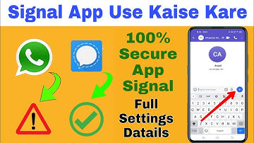 Signal Private Messenger App Use Kaise Kare / Signal App All Settings / in Hindi