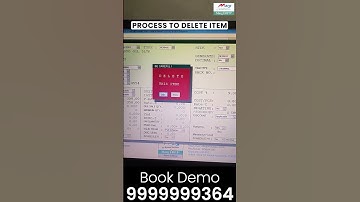 How to Delete the Item in Marg ERP