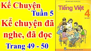 Kể chuyện đã nghe, đã đọc trang 168 SGK Tiếng Việt 5 tập 1