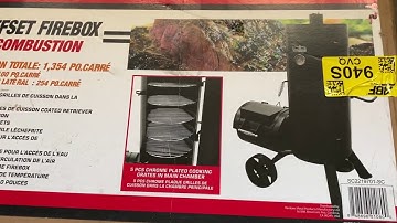 Smoke Canyon Vertical Smoker With Offset Firebox Assembly Unboxing Review