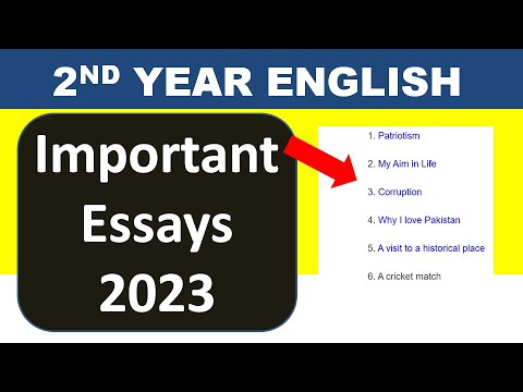 2nd year english essays