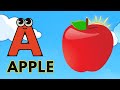 ABC Phonic Song - Toddler Learning Video Songs, A for Apple, Nursery Rhymes, Alphabet Song for kids 