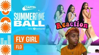 Flo - FLY GIRL (Live at Capital'sSummertime Ball 2023) | Capital (REACTION) 🦋🩷💅🏽